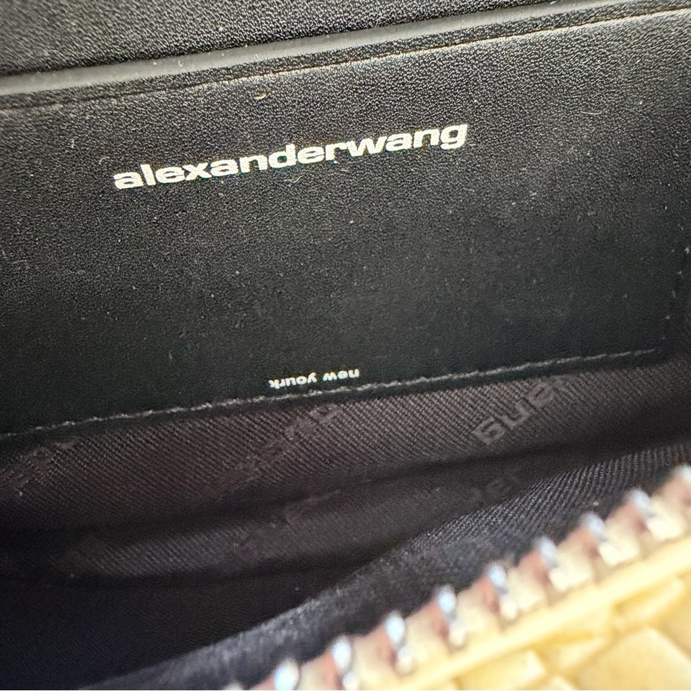 Alexander Wang “Attica” Mini Cream Yellow Croc-Embossed Convertible Shoulder Bag - Picture 3 of 13